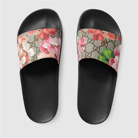 bloom gucci slides|gucci bloom slides cheap.